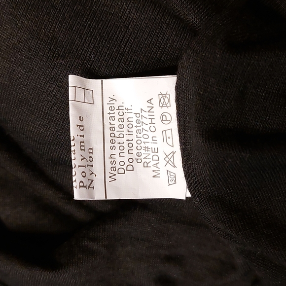 Paradise USA Black Sheer Sleeveless Prom Night Out Dress Small EUC LBD - Picture 8 of 12